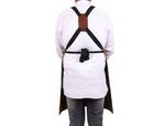 Turin Waxed Canvas Apron – Tawny Brown - Cabrini - Elegance Perfected