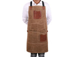 Turin Waxed Canvas Apron – Tawny Brown - Cabrini - Elegance Perfected