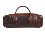 Tuscania Leather Knife Roll & Bag Combo - Penny Brown - Cabrini - Elegance Perfected