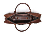 Tuscania Leather Knife Roll & Bag Combo - Penny Brown - Cabrini - Elegance Perfected