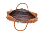 Tuscania Leather Knife Roll & Bag Combo - Tawny Brown - Cabrini - Elegance Perfected