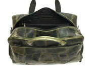 Brooks Upcycled Leather Duffle Bag – Seaweed