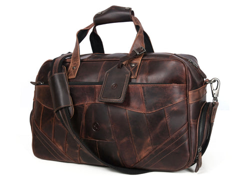 Brooks Leather Duffle Bag - Sienna (Upcycled Leather Collection)