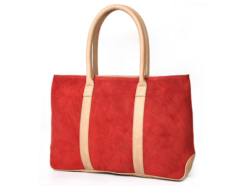 Leather Suede Tote Bags  ( LB-61 )