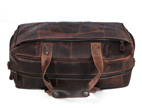 Brooks Leather Duffle Bag - Sienna (Upcycled Leather Collection)