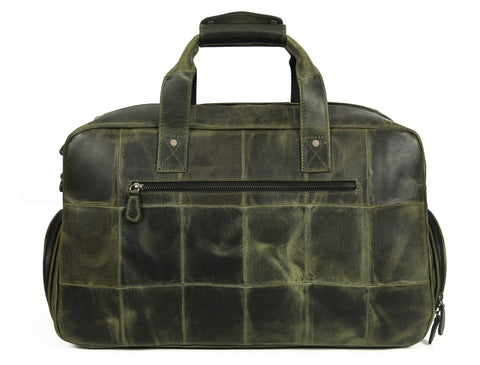 Brooks Leather Duffle Bag - Seaweed (Upcycled Leather Collection)