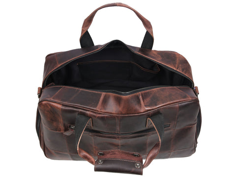 Brooks Leather Duffle Bag - Sienna (Upcycled Leather Collection)