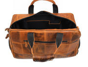 Brooks Upcycled Leather Duffle Bag – Caramel
