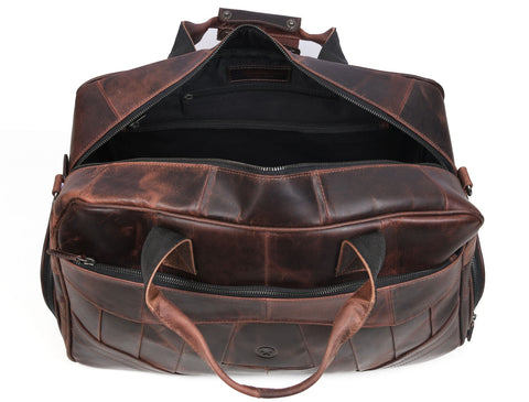 Brooks Leather Duffle Bag - Sienna (Upcycled Leather Collection)