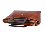 Cabrini Polaris Leather Shopper Bag – Tan Brown