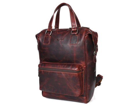 Loom Leather Backpack - ( BP-276 )