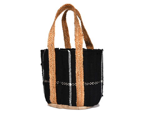 Midnight Waves Jute Tote Bag  - LB901A