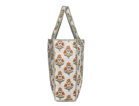 Quilted Cotton  Tote Bags - Floral