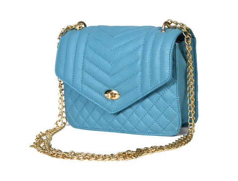 Flint Leather Quilted Crossbody Bag For Women - ( LB-890 )