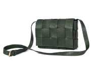 Woven Leather Crossbody Bag – Top Grain, Lightweight & Stylish