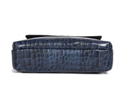 CrocChic Leather Handbag – Textured Top Grain Elegance