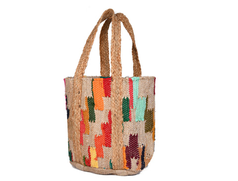 Desert Sunset Jute Tote Bag- LB898