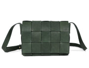 Woven Leather Crossbody Bag – Top Grain, Lightweight & Stylish