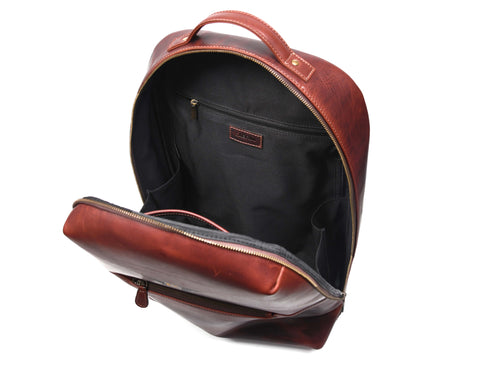 Leather Trolley Backpack