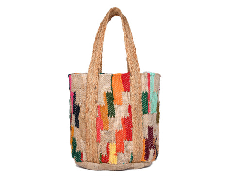 Desert Sunset Jute Tote Bag- LB898