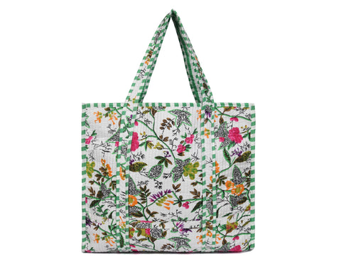 Quilted Cotton  Tote Bags - Floral