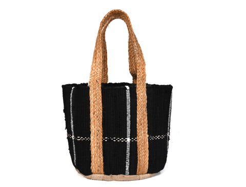 Midnight Waves Jute Tote Bag  - LB901A