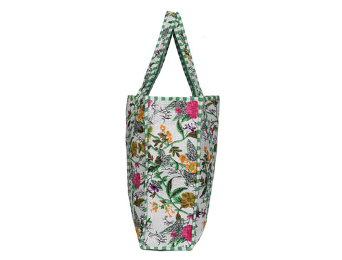 Quilted Cotton  Tote Bags - Floral