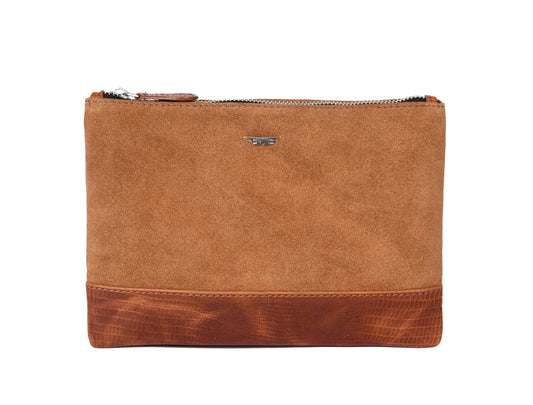 Starlit Leather Suede Pouch - LC-149