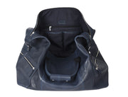 Cabrini Navy Blue Leather Duffle Bag – Spacious & Travel-Ready