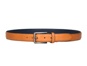 Men’s Smooth Leather Belt – Formal Finish in Top Grain Leather