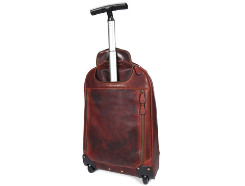 Leather Trolley Backpack