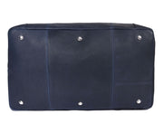 Cabrini Navy Blue Leather Duffle Bag – Spacious & Travel-Ready
