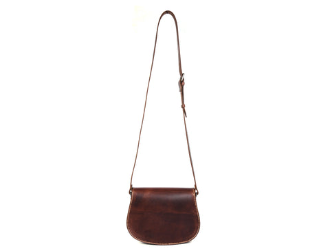 Elegant Brown Leather Crossbody Bag