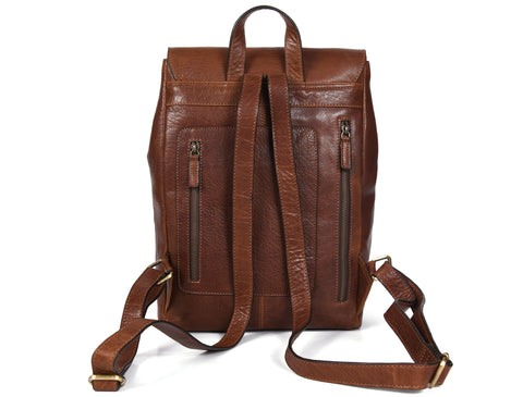 Leather Backpack - Brown