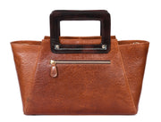 Cabrini Polaris Leather Shopper Bag – Tan Brown