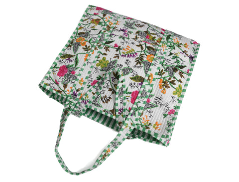 Quilted Cotton  Tote Bags - Floral