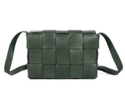 Woven Leather Crossbody Bag – Top Grain, Lightweight & Stylish