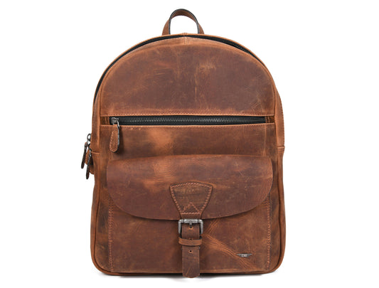 Velour Leather Backpack