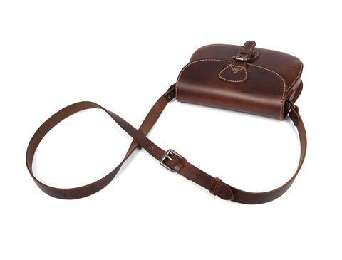 Elegant Brown Leather Crossbody Bag