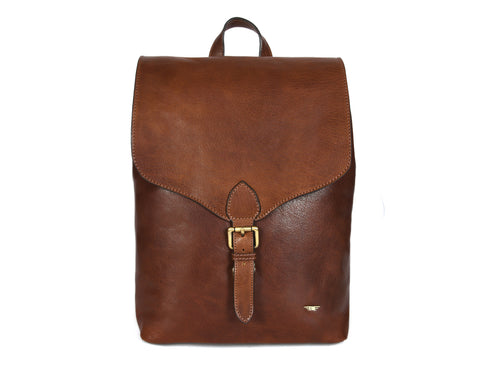 Leather Backpack - Brown