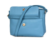 Blue Haze Handbag – Artisanal Top Grain Leather Elegance