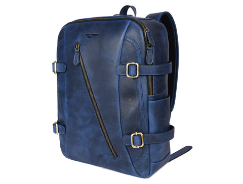 Arizona Leather Backpack - Royal Blue