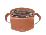 Mexico Saddle Crossbody – Tan Jacquard & Leather Blend