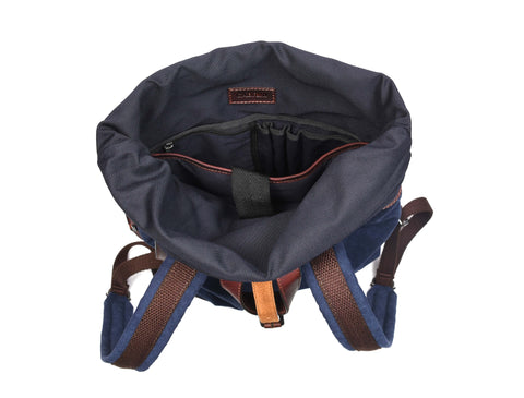 Rogue Leather Canvas Backpack