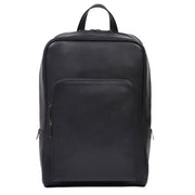 Black Leather Laptop Backpack – Business & Travel Backpack