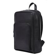 Black Leather Laptop Backpack – Business & Travel Backpack