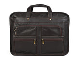Classic Leather Briefcase – Top Grain Office Portfolio Bag