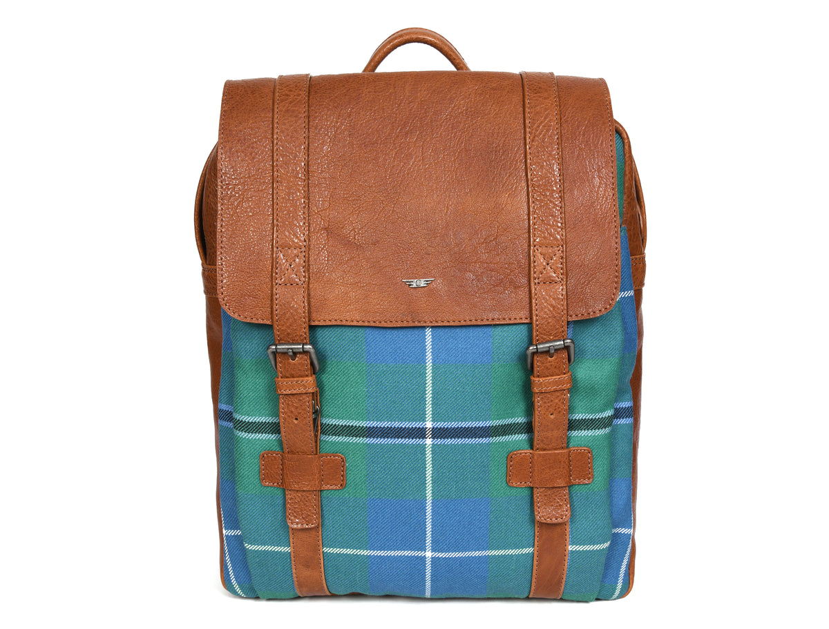 LEATHER CANVAS BACKPACK