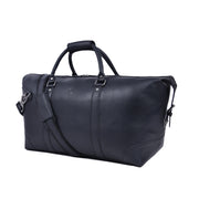 Men’s Leather Duffel Bag – Large Travel Weekender Bag with Adjustable Shoulder Strap, Dual Handles & Multiple Compartments