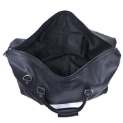 Men’s Leather Duffel Bag – Large Travel Weekender Bag with Adjustable Shoulder Strap, Dual Handles & Multiple Compartments